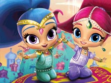 Shimmer and Shine Pencil Coloring