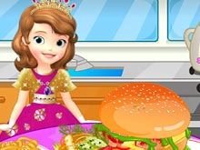 Sofia the First Cooking Hamburgers