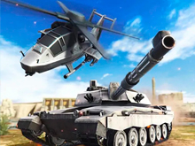 Strategy of war. Tanks and helicopters
