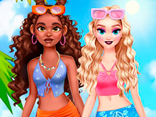 Summer Coconut Girl Dress Up