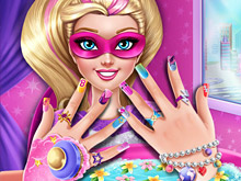 Super Barbie Power Nails