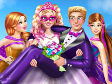 Super Barbie Wedding Dress Up
