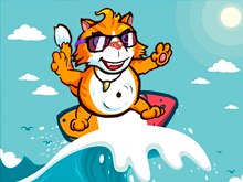 Surfer Cat