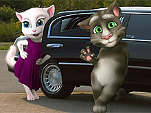 Talking Tom and Angela Limousine