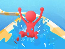 Waterpark Slide Race