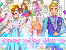 Wedding Coloring Dress Up