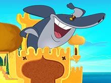 Zig and Sharko Sandcastle Battle